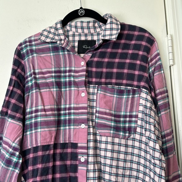 Rails Lakin Shirt Rose Agave Flannel Button Down XS - unworn - Picture 3 of 8